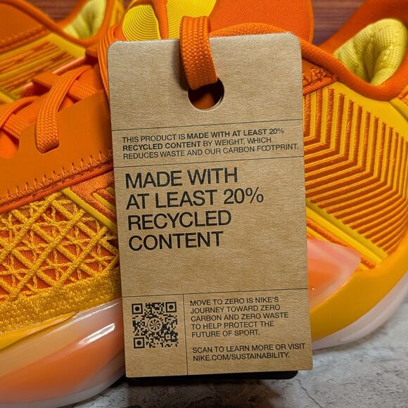 Air Jordan 38 Low Women's 8.5, Men's 7 Dearica Hamby Sunshine Shoes FV3945-700 - Picture 4 of 12